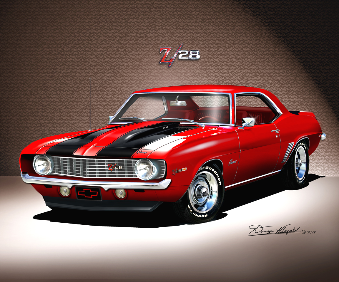 drawings cars tumblr DANNY WHITFIELD PRINTS CAMARO CHEVROLET BY 1969 The « ART